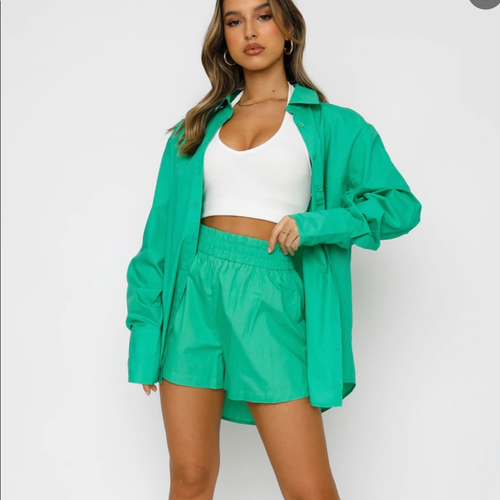 White Fox Golden Sunset Shorts Green